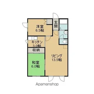 マンション青樹【5号室】の間取り