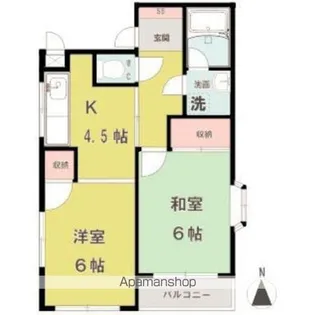 K’Sハウス【2階】の間取り