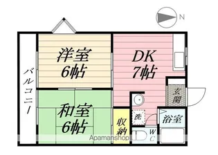 第5磯部コーポ【305号室】の間取り