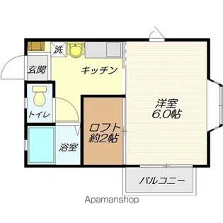 パレス東青田【201号室】の間取り