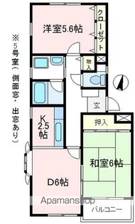 ビラ根岸【2階】の間取り