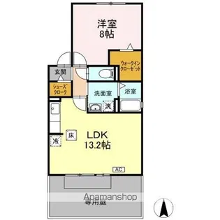 ローズガーデン【1階】の間取り