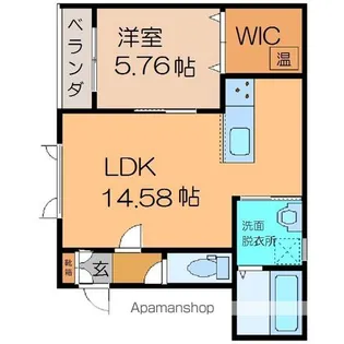 ハルコマリーフA【1階】の間取り