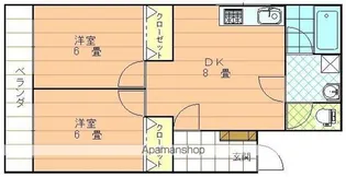 緑風館山西町【302号室】の間取り