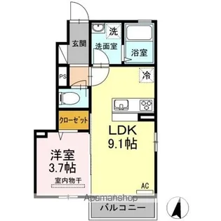 セントレ富沢 II【1階】の間取り