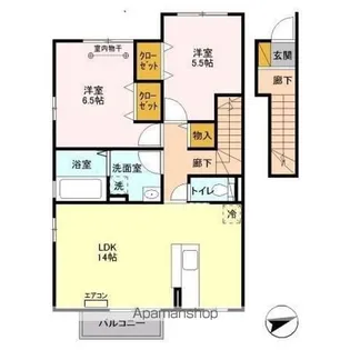 MODAN COURT 和【2階】の間取り