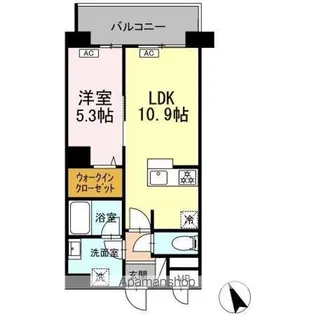 グランシード本八幡【10階】の間取り