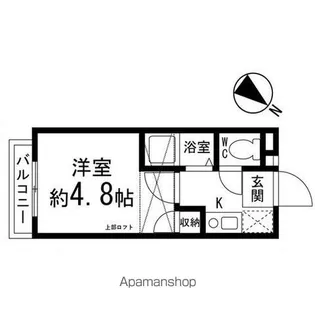 アップルハウス泉中央【107号室】の間取り
