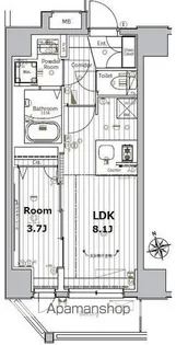 メイクス上前津Ⅲ【404号室号室】の間取り