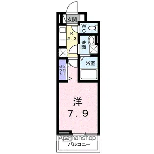 ベル フルーフⅡ【3階】の間取り