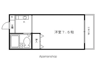ドミ大田【104号室】の間取り
