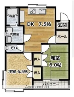 メゾントモB【2階】の間取り