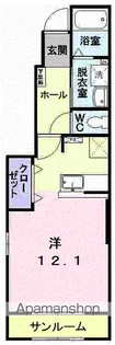 キャビン E68【1階】の間取り