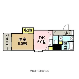 西田ビル11【201号室】の間取り