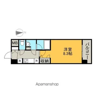 愛知県名古屋市中区平和2丁目【マンション】の間取り