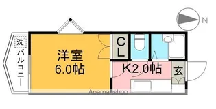 スカイプラザ新田【7階】の間取り