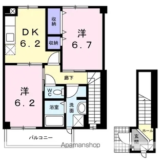 ニューシティ藤澤B棟【2階】の間取り
