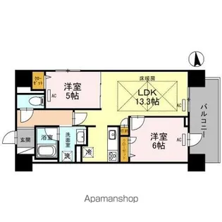 IBC RESIDENCE EAST【1401号室】の間取り