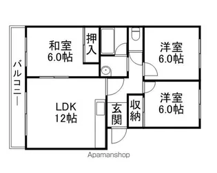 アステル西野【1階】の間取り