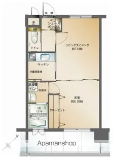 エンクレスト天神南Ⅲ【2階】の間取り