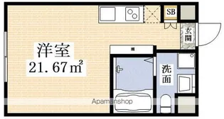 CELESTE東中島【5階】の間取り