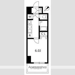 1Kの間取り画像