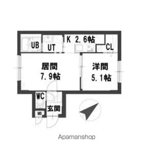 グランメール24ーC【2階】の間取り
