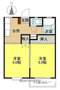 サンクス泉【2階】の間取り