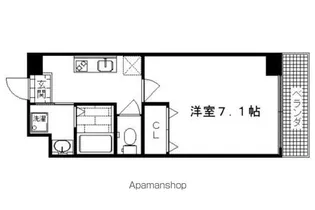 セラヴィ新丸太町【202号室】の間取り