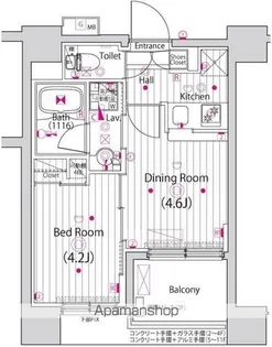 ガーラ・アヴェニュー調布【4F-15号室】の間取り