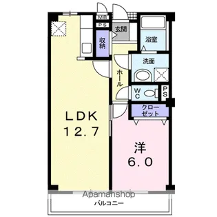レーベンバンブーⅢ【2階】の間取り