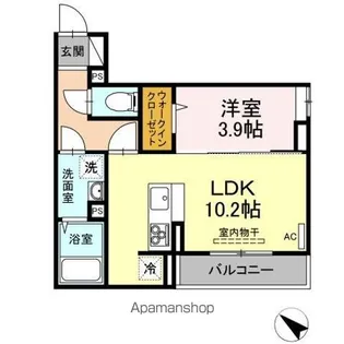 コルマール【2階】の間取り