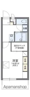 レオパレスしんどうⅢ【105号室】の間取り