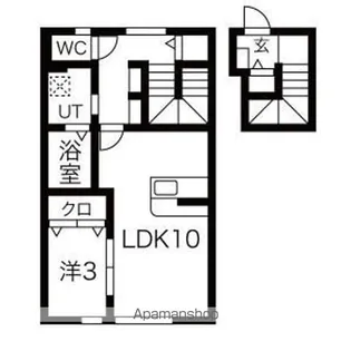 メゾンドショコラ【203号室】の間取り