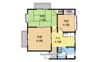 メゾンセラータ【201号室】の間取り