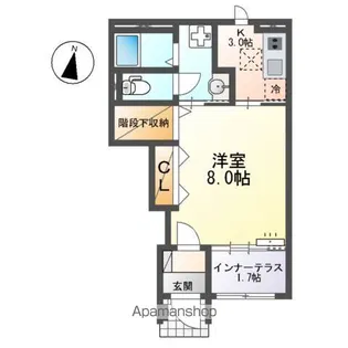 仮)松本市埋橋【105号室】の間取り