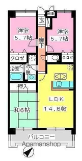 フレア・クレスト水城【1階】の間取り
