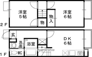 レオパレス広田【114号室】の間取り