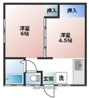 浦賀レジデンス【2階】の間取り
