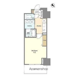 フロンティア新宿タワー【22階】の間取り