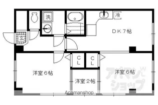 カラコルム東山【312号室】の間取り