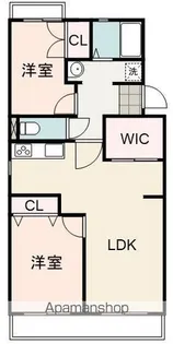 カーサライトワンA【1階】の間取り