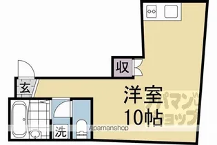 フラッツ帷子ノ辻【202号室】の間取り