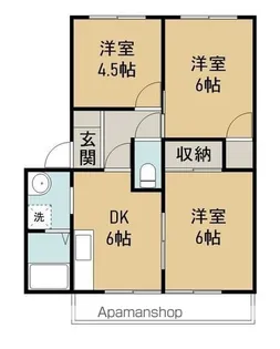 シーサイドヴィラ浮島【1階】の間取り