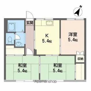 レフレール【101号室】の間取り