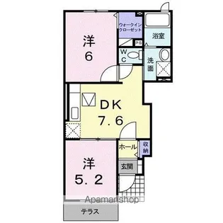 プティーシャ【1階】の間取り