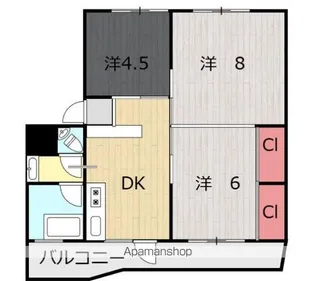 吾妻マンション【2階】の間取り