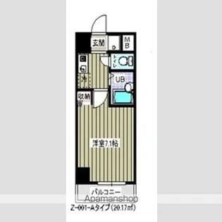 プライムアーバン住吉【7階】の間取り