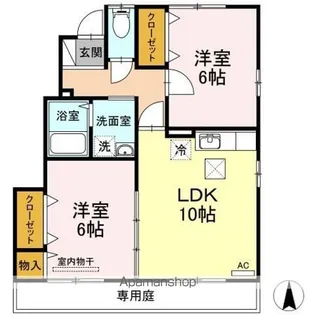 グランモア石井 B棟【1階】の間取り