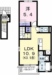 ウィステリアⅢ【2階】の間取り